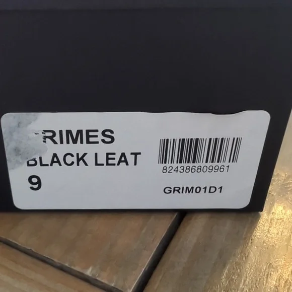 Black Leather Sandals - Picture 2 of 6